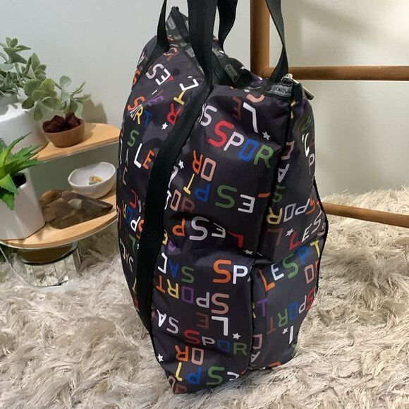 LESPORTSAC Mulitcolor Logo On Black
Nylon Tote - Picture 7 of 17